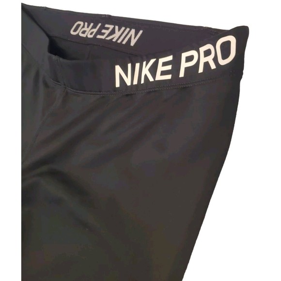 Nike Pro Dri Fit  Capri Leggings Women's Sz S Cropped Pants Black - Picture 4 of 10
